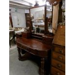 A Victorian mahogany 'Duchy' dressing table.