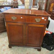 A 2 door mahogany secretaire.