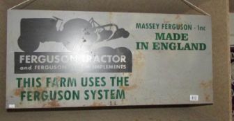 A Ferguson tractor sign.