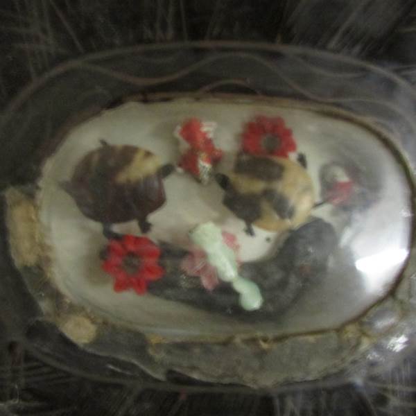 An unusual antique toy in a terrapin shell style frame (frame A/F) - Image 3 of 4