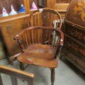 A Windsor chair.