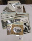 A mixed lot of old postcards, humorous, topographical etc.