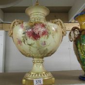 A large Royal Worcester lidded vase, a/f.