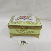 A signed Limoges trinket box.