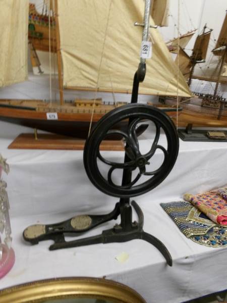 A Victorian pedal operated dentist drill. - Image 2 of 3