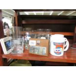 A mixed lot of Austin Healey Club glasses, tankards, mugs, concourse award, beer mats, etc.