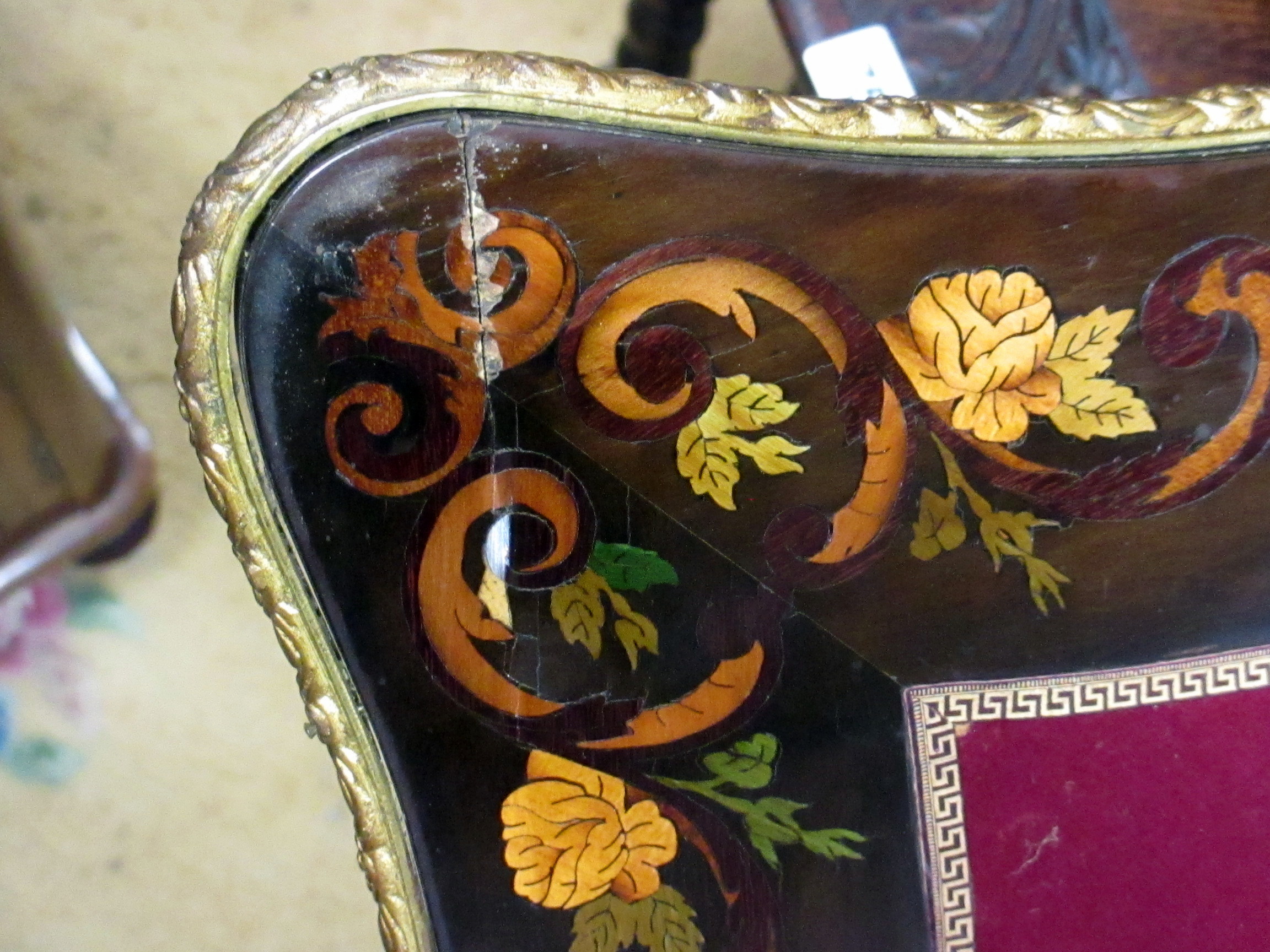 A Victorian marquetry inlaid card table. - Image 10 of 18