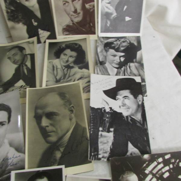A collection of signed celebrity photographs including Chico Marx, Arthur Askey, Wilfred Pickles, - Image 5 of 6