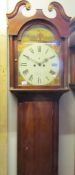A mahogany long case clock, Yarmouth, a/f.