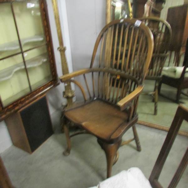 A Windsor chair.