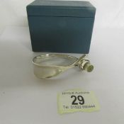 An unusual Georg Jensen sterling silver watch bangle.