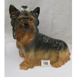 A Kingston Pottery J & H Love Production figure of a Yorkshire Terrier.