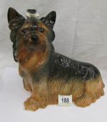 A Kingston Pottery J & H Love Production figure of a Yorkshire Terrier.