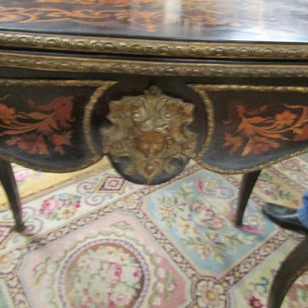 A Victorian marquetry inlaid card table. - Image 2 of 18