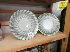 2 Royal Pilkington 1920s Gwladys' Rodgers plates.