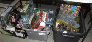 3 boxes of Warhammer fantasy figures including Lord of the Rings.