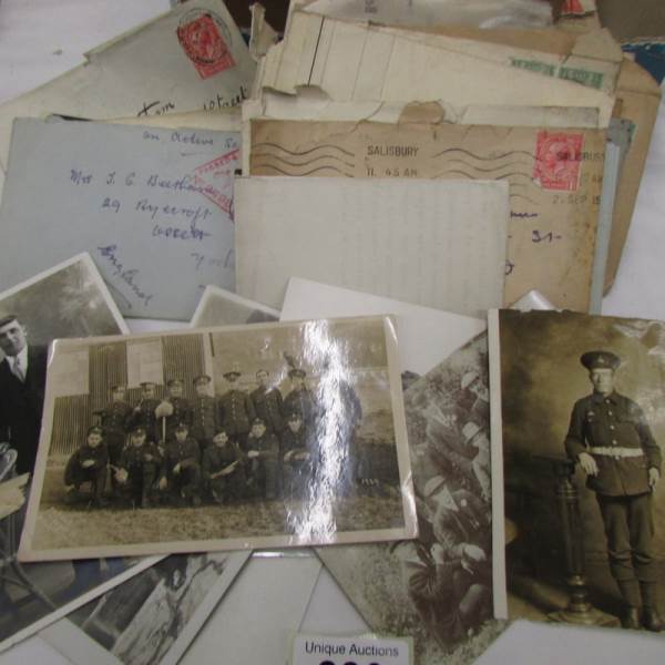 A good mixed lot of early 20th century photographs, letters, etc. - Image 2 of 3