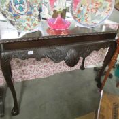 An Irish Chippendale hall table.