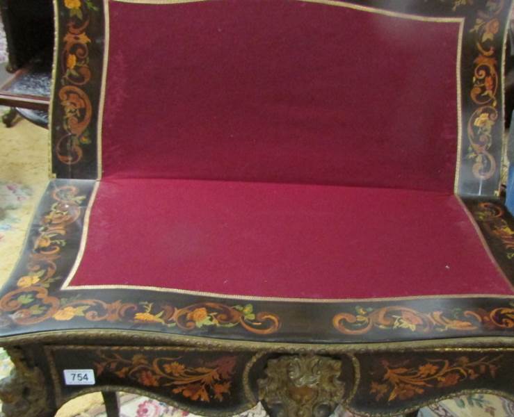 A Victorian marquetry inlaid card table. - Image 4 of 18