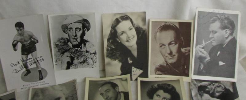 A collection of signed celebrity photographs including Chico Marx, Arthur Askey, Wilfred Pickles, - Image 6 of 6