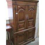 A good quality oak cabinet, 150 cm tall x 86 cm wide.