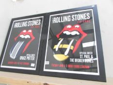 2 limited edition prints 'The Rolling Stones Zip Code' June 8th with Grace Potter 381/500 and June