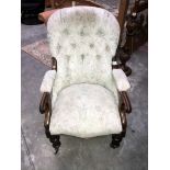 A Victorian arm chair