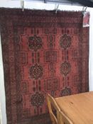 A large patterned rug size 7'4" x 5'10"