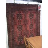 A large patterned rug size 7'4" x 5'10"