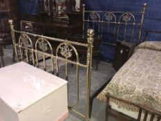 A brass bed frame ****Condition report**** Width is 159cm side rail to side