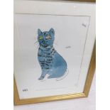 Andy Warhol (1928-1987) plate signed lithographic print of a cat entitled 'Sam',
