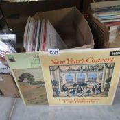 A mixed lot of LP records including classical.