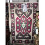 A large patterned rug