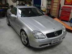 A 1999 Mercedes 230 SLK, MOT 30/05/2020, 61,419 miles, service book stamped up to 52,