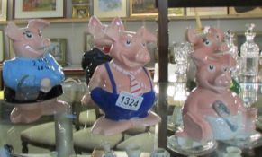 A set of 5 National Westminster Bank / Nat West pigs.