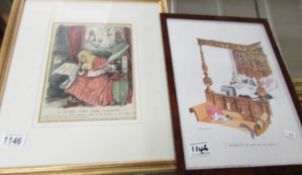 L. R. Elliot print and an Anne Tempest print, both framed and glazed.