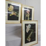 Derek Southon (1931-2019) a set of three limited edition silk screen prints of 30 depicting jazz