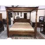 A 6ft wide four poster bed (mattress not included)