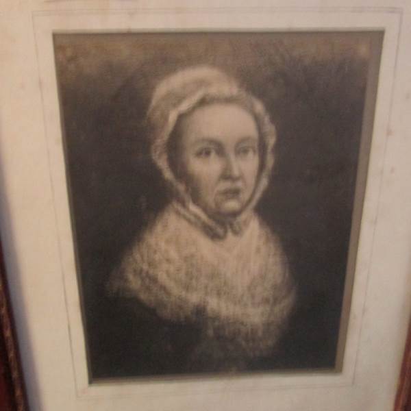 Portrait of a lady which reads verso 'Mary Jones Born July 20 1720 painted by Wm Cave in 1772' - Image 3 of 4