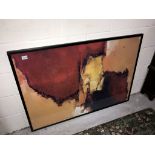 A modern abstract picture ****Condition report**** This is a print on card & loose