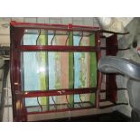 A superb Edwardian display cabinet with glass bow front