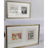 Wassily Kandinsky (1866-1944) full set of four original woodcut prints (3 from Klange and 1 from