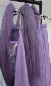 A bridesmaid skirt with matching top size 12, 2 other size 12 skirts, a size 16 top and 3 scarves.