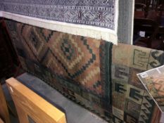 A large patterned rug size 7'8" x 5'3"
