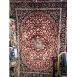 A large patterned rug