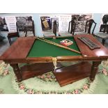 A Victorian snooker table / dining table ****Condition report**** Approximate length