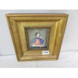 A study of an ecclesiastical scholar in a gilt frame, image 10 x 11.5 cm, framed 23.5 x 24.5 cm.