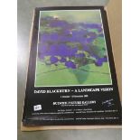 David Blackburn (1939-2013) a collection of 31 exhibition posters, all hand signed,