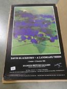 David Blackburn (1939-2013) a collection of 31 exhibition posters, all hand signed,