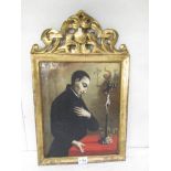 St Aloysius Receiving a Message from Archangel Gabriel - oil on canvas,